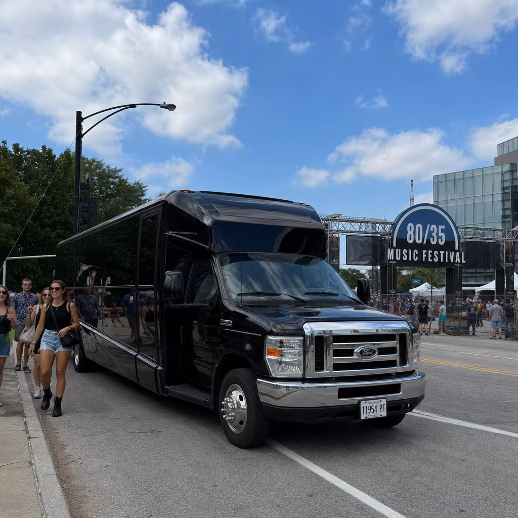 Rent a Bus to the 80/35 Music Festival