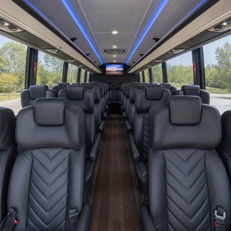 15-35 Passenger Minibus Interior