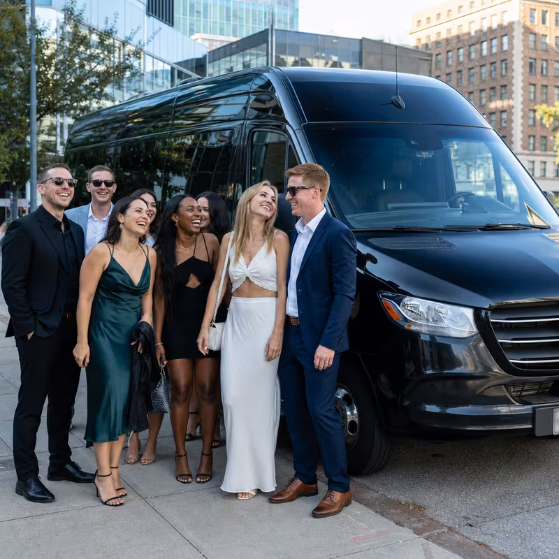 Des Moines Bachelor & Bachelorette Transportation fleet vehicle