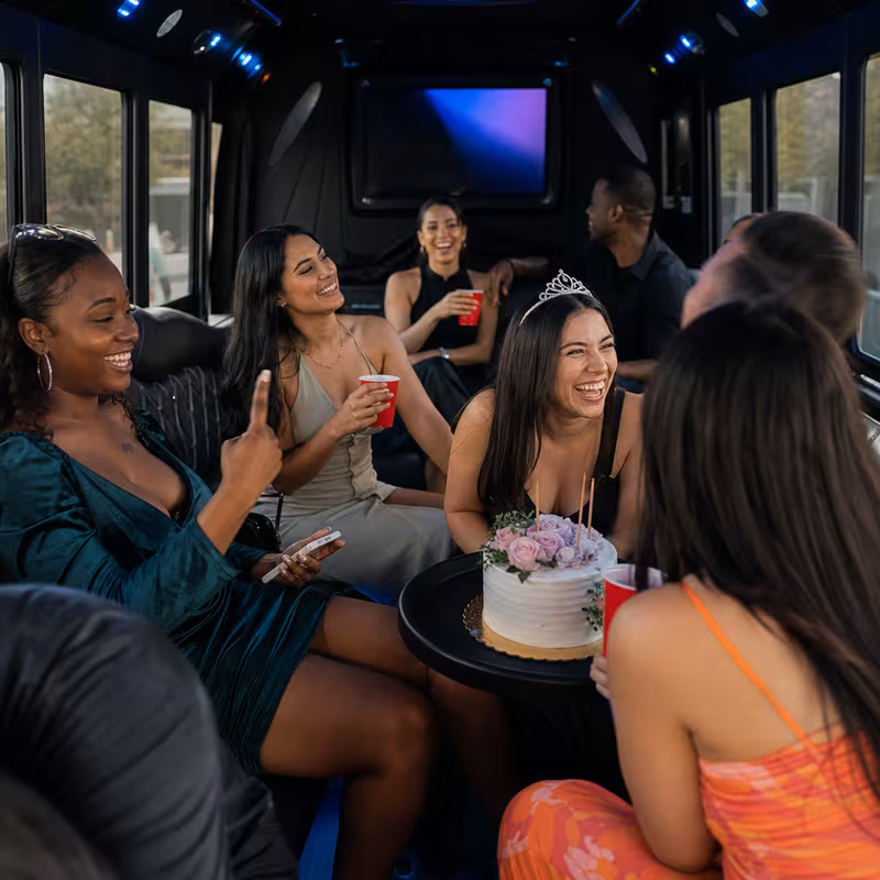 Des Moines Birthday Transportation fleet vehicle