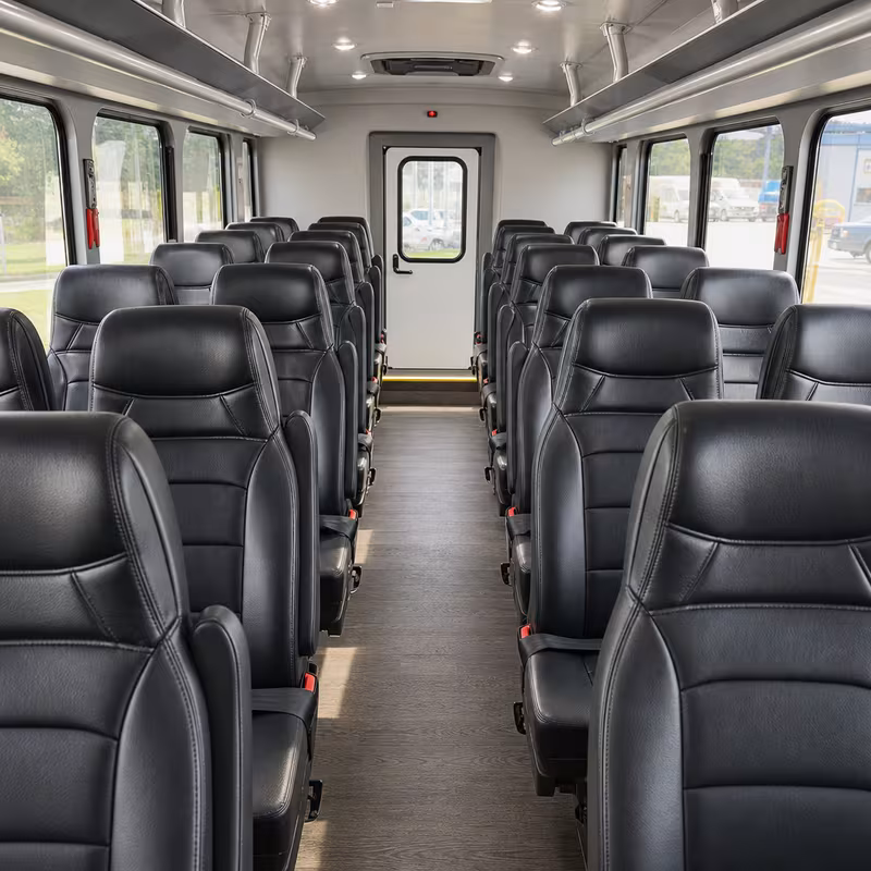 15-35 Passenger Minibus Interior