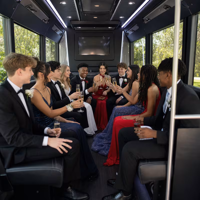 Des Moines Prom & Homecoming Transportation fleet vehicle
