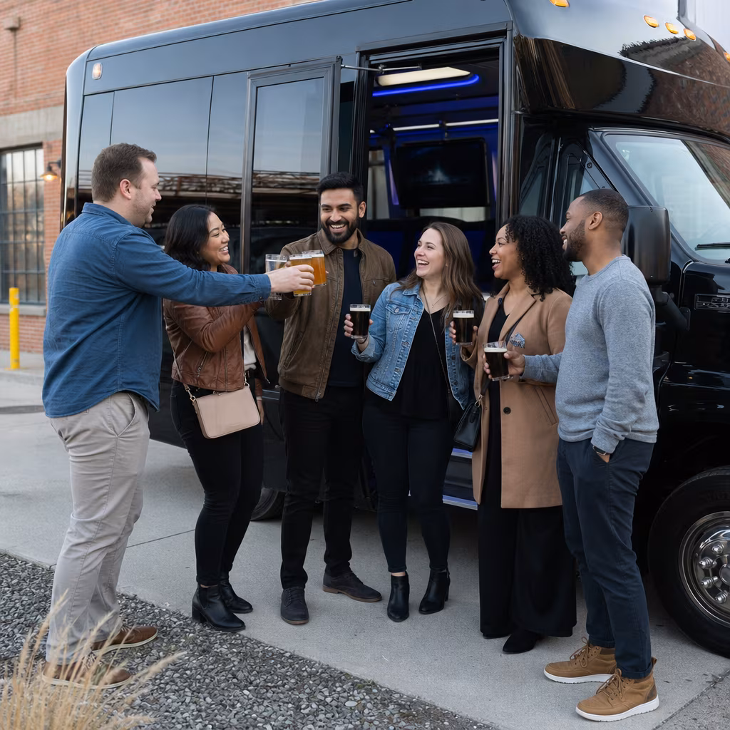 Des Moines Winery Tour & Pub Crawl Transportation